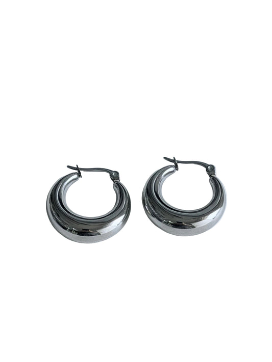 Nina Hoops silver
