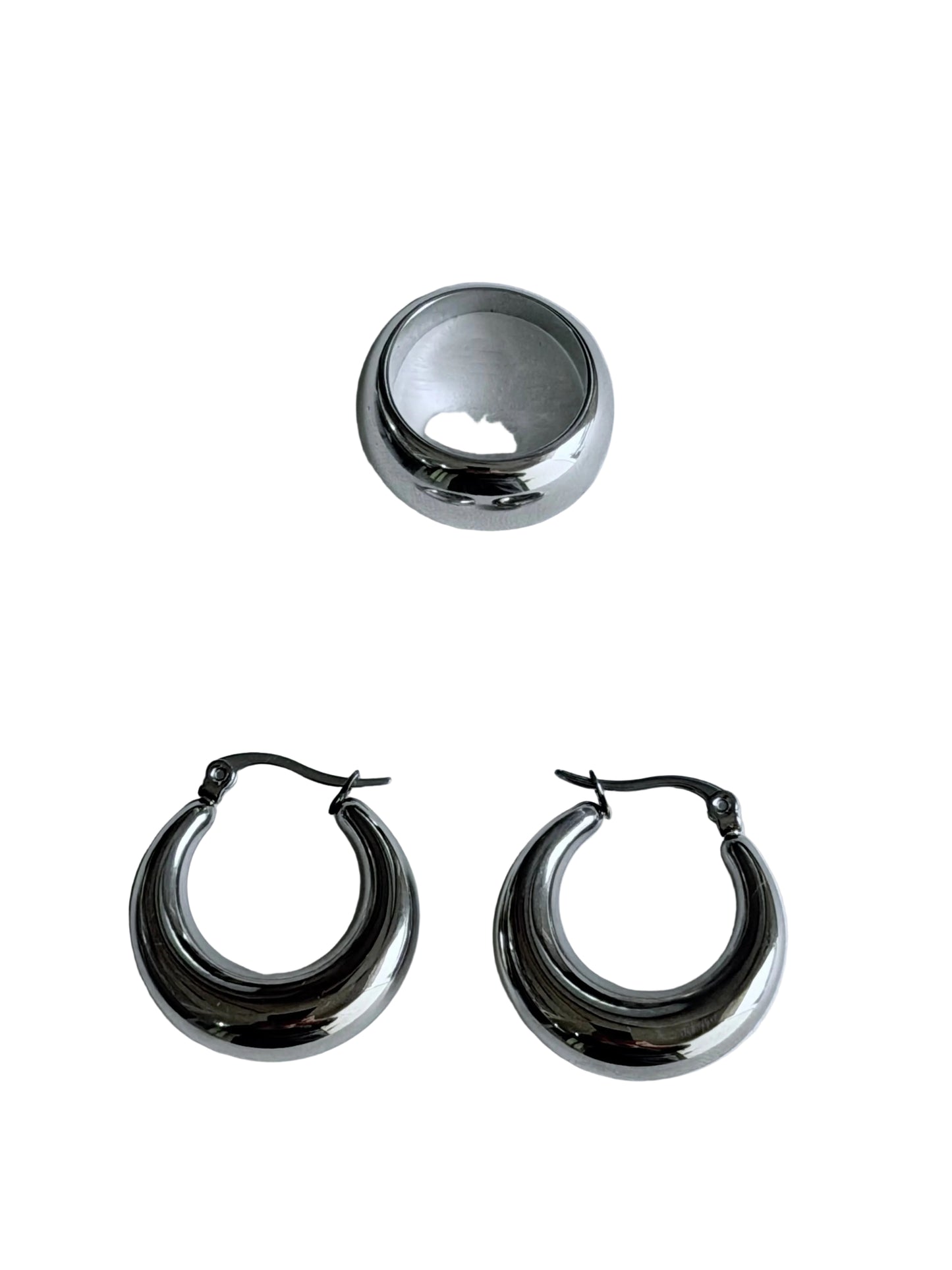 Nina Hoops silver