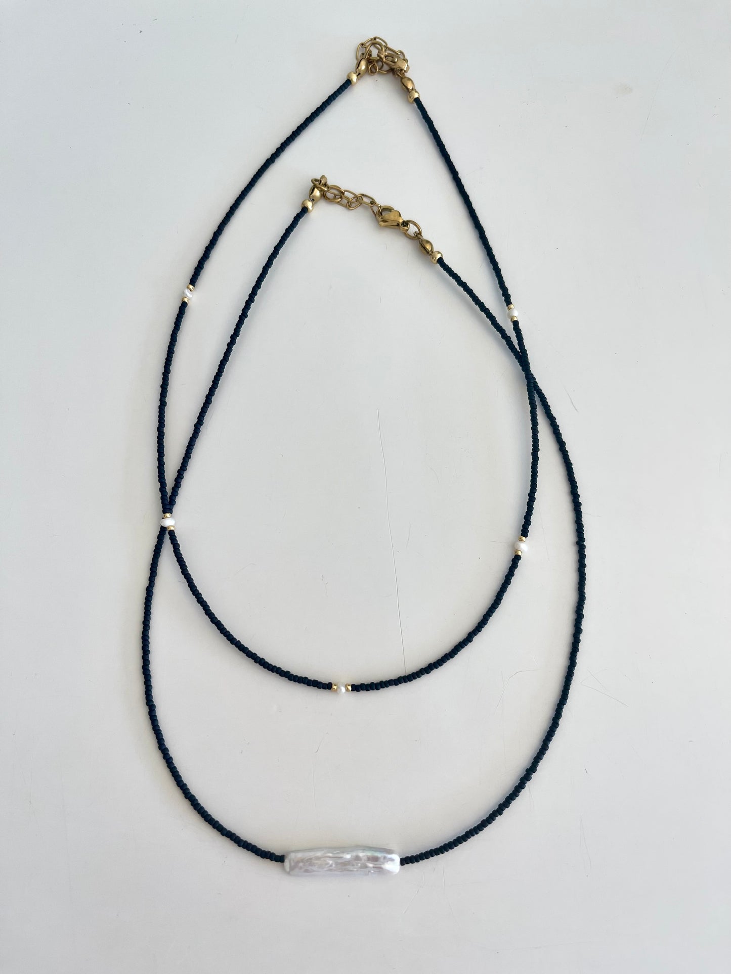 Noir Beaded Necklace