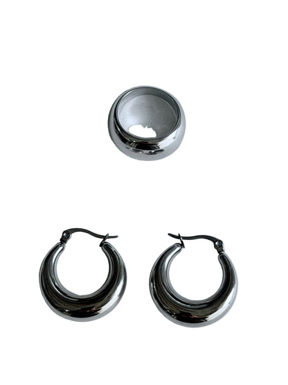 Nina Hoops silver