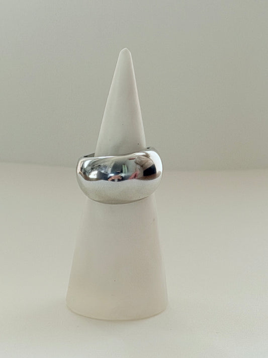 Dome ring silver