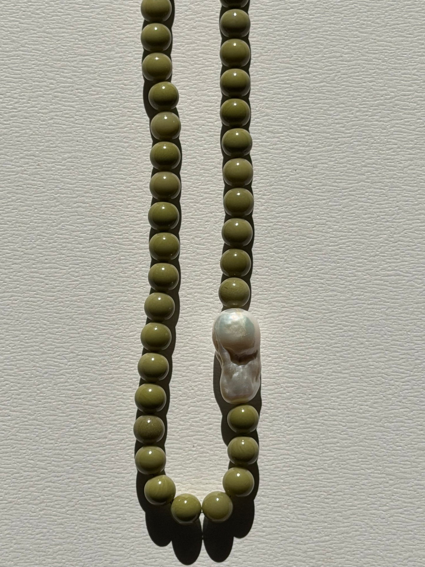 Florentine beads with pearl