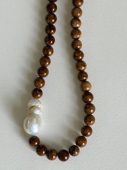 Coco beads with pearl