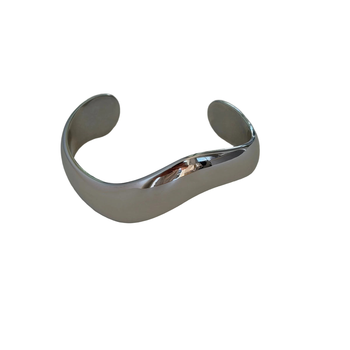 The Wave Bangle silver