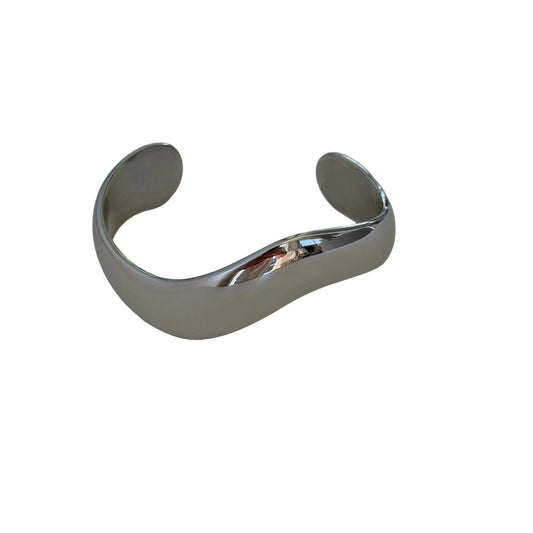 The Wave Bangle silver