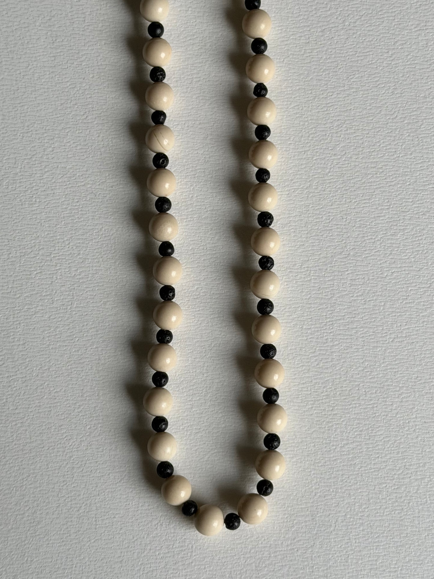 Bone and onyx beads