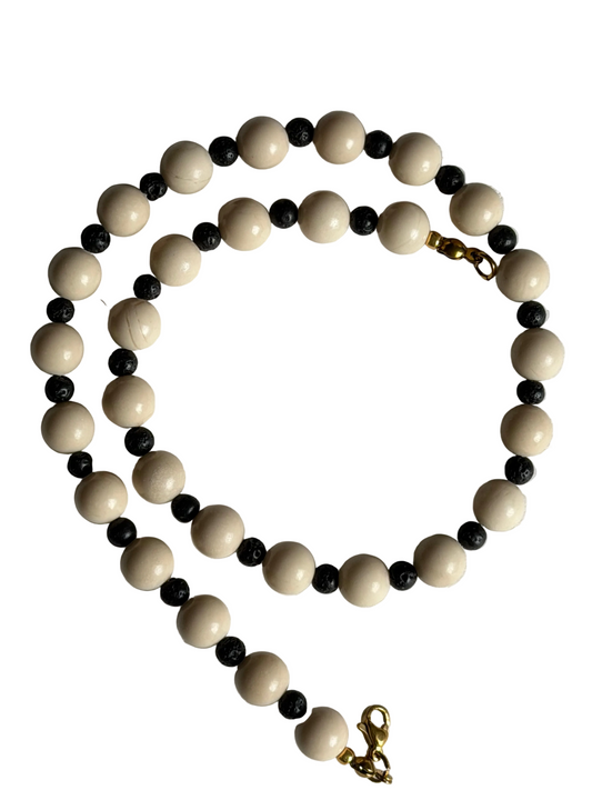 Bone and Onyx Beads