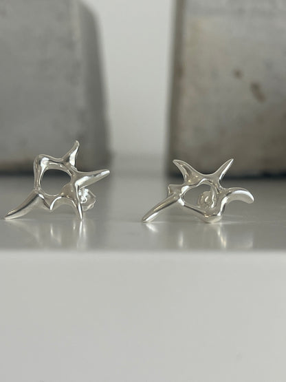 Cluster Earrings Silver
