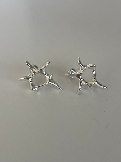 Cluster Earrings Silver