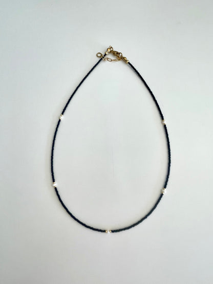 Noir Beaded Necklace