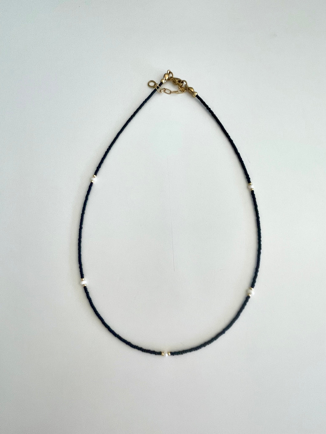 Noir Beaded Necklace