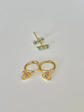 Load image into Gallery viewer, Turquoise stud earrings
