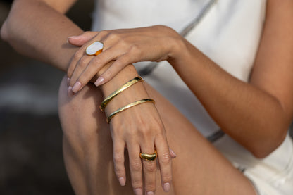 The Form Bangle - Gold